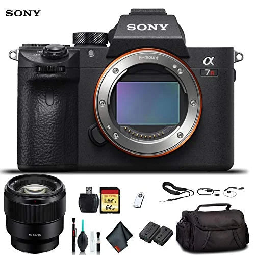 Lens, Sony 24-70mm Camera Essential Plus , Card ILCE7RM3/B III FE Card, Reader 64GB Sony Battery, Alpha Bag, Memory a7R Soft Additional Mirrorless With Accessories
