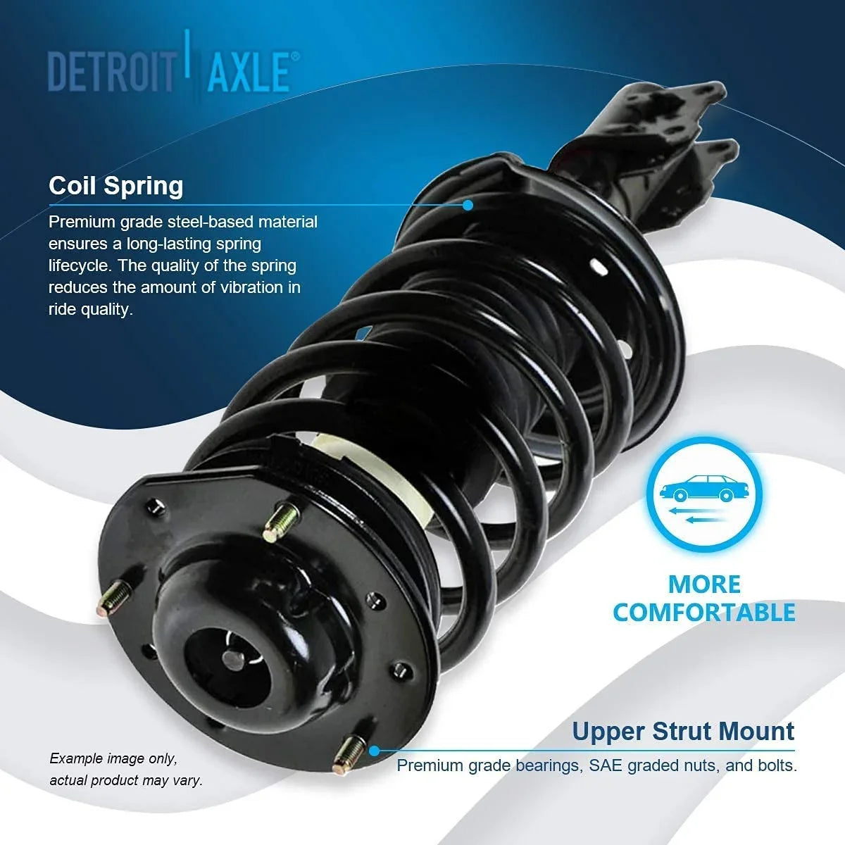 2007-2009 Assembly Complete for Pontiac Replacement Detroit 2006 2011 Aura, Struts - 2010 2pc Chevy Springs 2005-2010 Axle Struts G6, Malibu, Front Front Saturn 2008 w/Coil 2004-2012