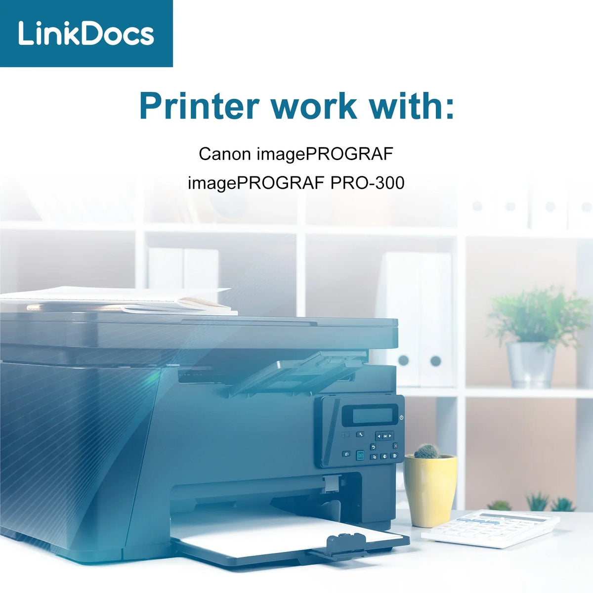 PFI-120M Cartridges for PFI120 Ink for PFI-120 PFI-120 (130ml) LinkDocs TM-305 TM-300 and Work Replacement PFI120 Canon ImagePROGRAF IPF TM-200 TM-205 GP-200 Compatible Canon GP-300 Magenta Printer