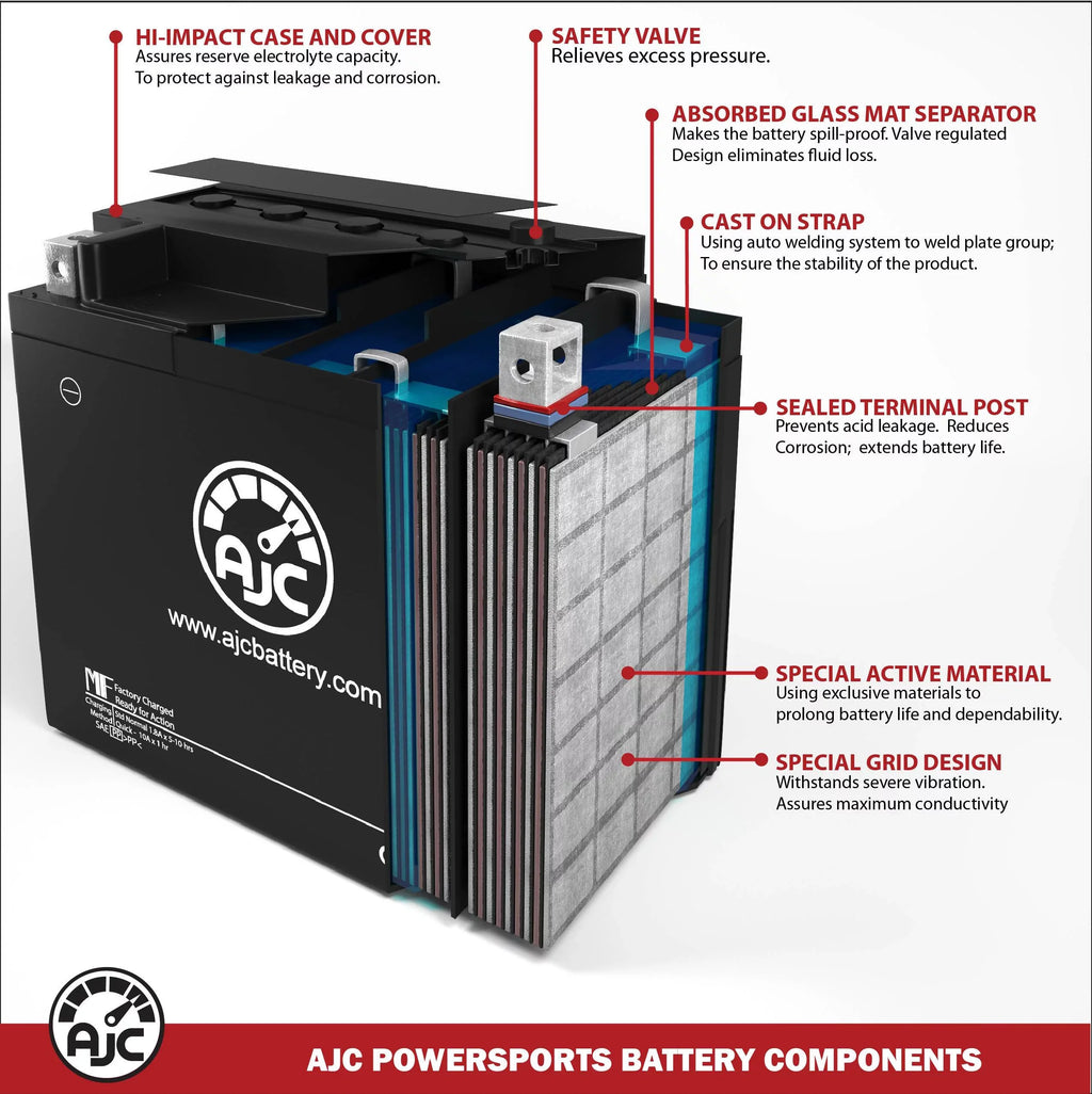 '- Anniversary Replacement Battery Is This AJC Replacement 40Th 12V RTX Snowmobile an Nytro 1049CC FX (2008) Yamaha Brand