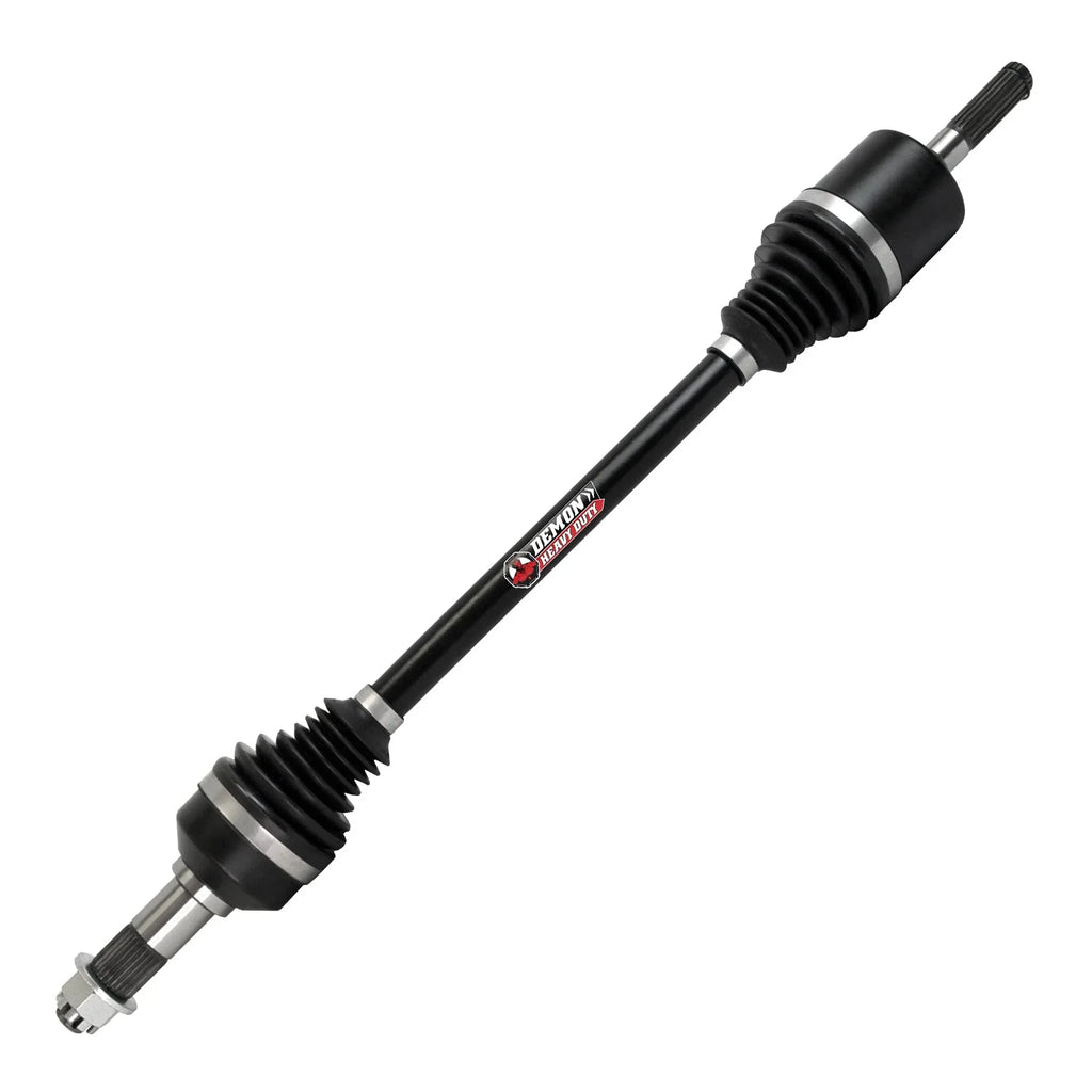 Powersports Can Angles Wider & Gives Demon Defender Treated Strength, Heavy Axle in of Dual High Left Duty Chromoly Grease Steel, (2016-23) Molybdenum HD5/HD8/HD10/Max, Made Am 4340 Front Heat