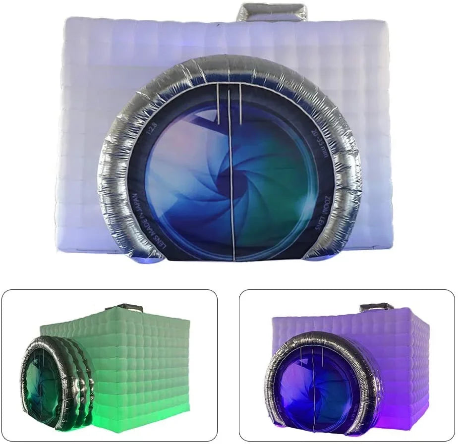 Booth Exhibition Photo Blower, Enclosure Tent Shaped Event, Photo Inflatable Show, Wedding, Camera for with Cube Miumaoev Booth 3.52.82.5M Backdrop Inflatable