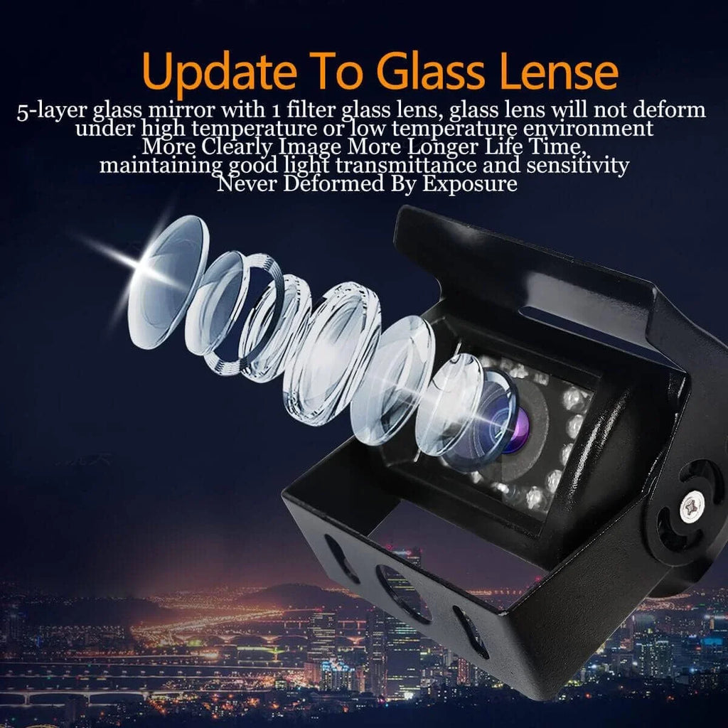 Night for IR 18 Waterproof View Camera Car Rear Backup Reverse Parking IP68 Backup Bus Vision, Truck Camera with