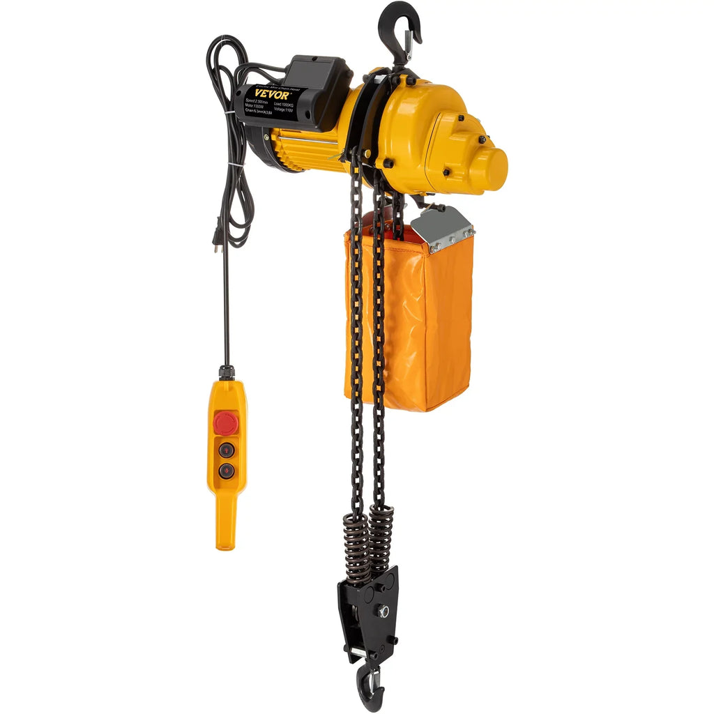 Wired Overhead 110V Factories, Winch In lbs Electric Used Garage Height, 2200 Remote Electric Lift 10ft of Lift Hoist, Crane Winch w/ Control, Ceiling Warehouses, VEVOR Pulley Construction 10ft