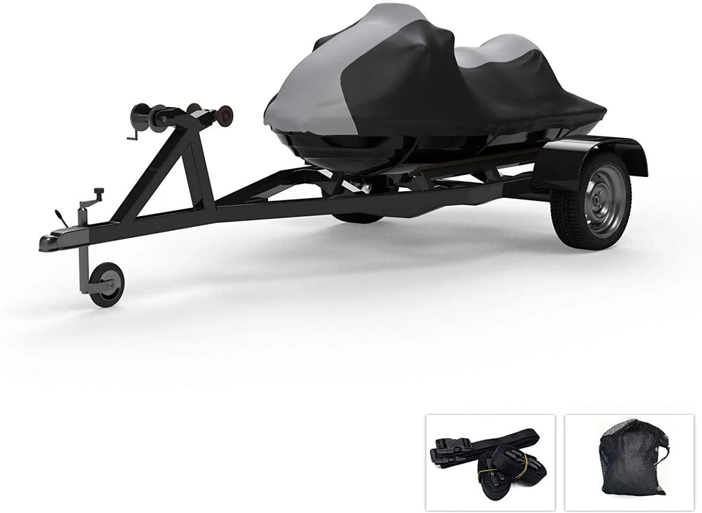 Jet Includes - Trailer 2004-2005 SEA Premium Rain, - Gray/Black UV DOO More! Weatherproof Protects Sun, and Covers Straps from 3D Rays, and Bag - Weather Storage - Color All Ski for Trailerable