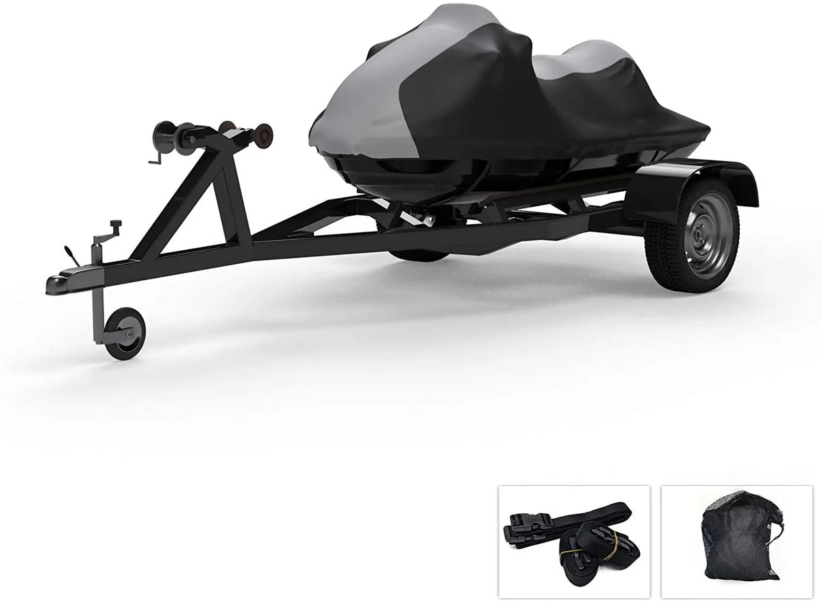 Jet Includes - Trailer 2004-2005 SEA Premium Rain, - Gray/Black UV DOO More! Weatherproof Protects Sun, and Covers Straps from 3D Rays, and Bag - Weather Storage - Color All Ski for Trailerable