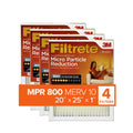 10, Filters MPR, Air MERV Particle HVAC Micro Reduction 4 800 Filter, Furnace 20x25x1, Filtrete