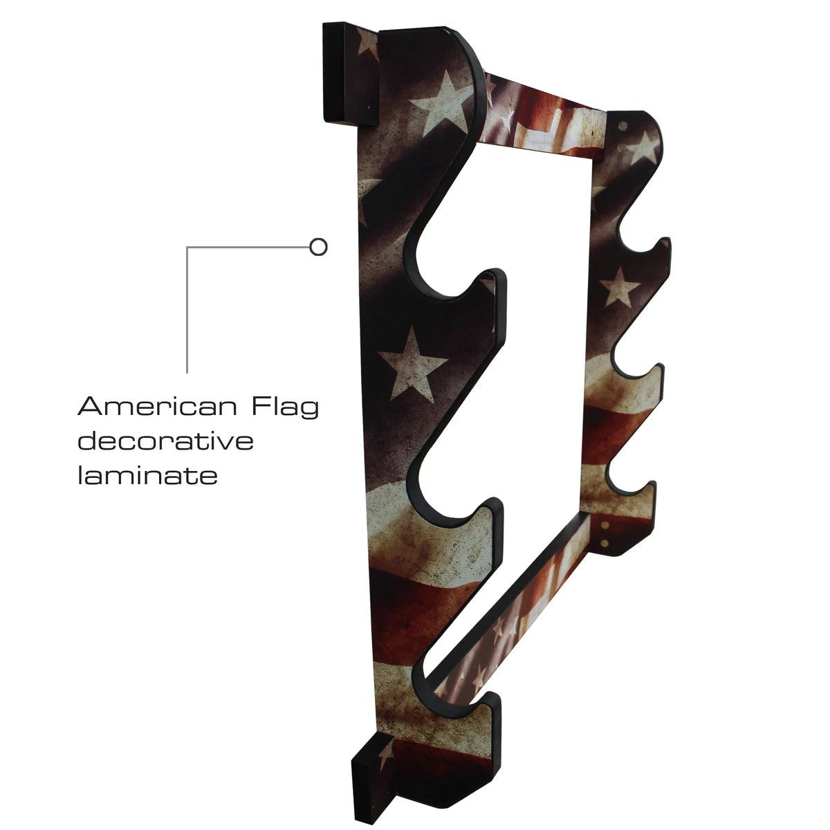 Easy Creek Creations Finish Assembly Wall Americana Rack - Rifle/Shotgun Storage Convenient 3 Display Rush Indoor