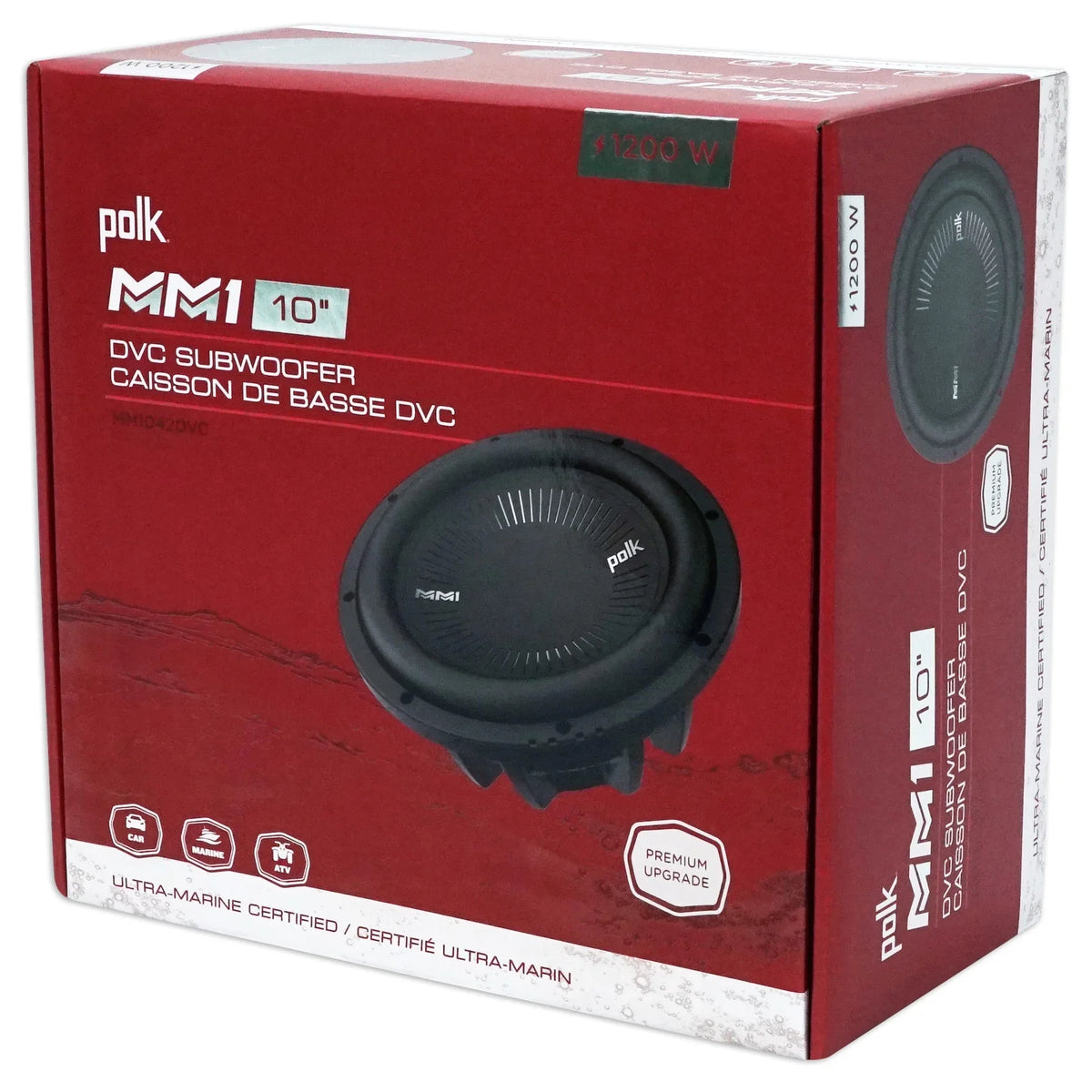 Car Enclosure Sub Subwoofers+Vented 2400w Audio Box Audio 10” (2) MM1042DVC Polk