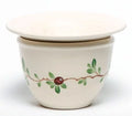 Cranberry Self 2pc Pot Painted Watering, Violet Hand - African Ceramic