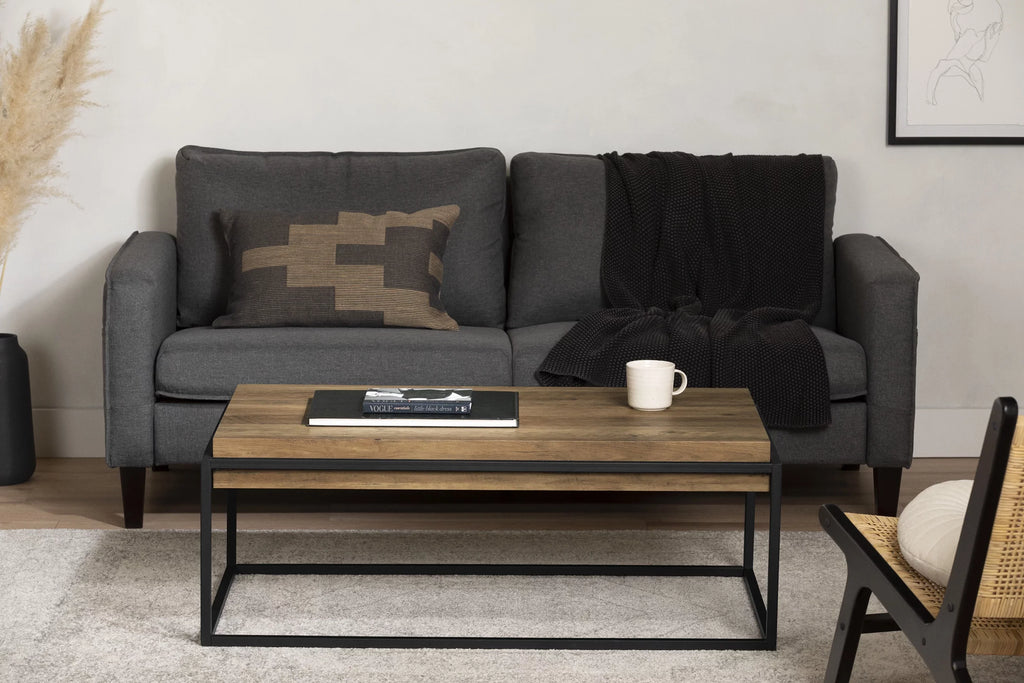 Brown Table, Coffee Shore Industrial Acacia South Urban Modern Mezzy,