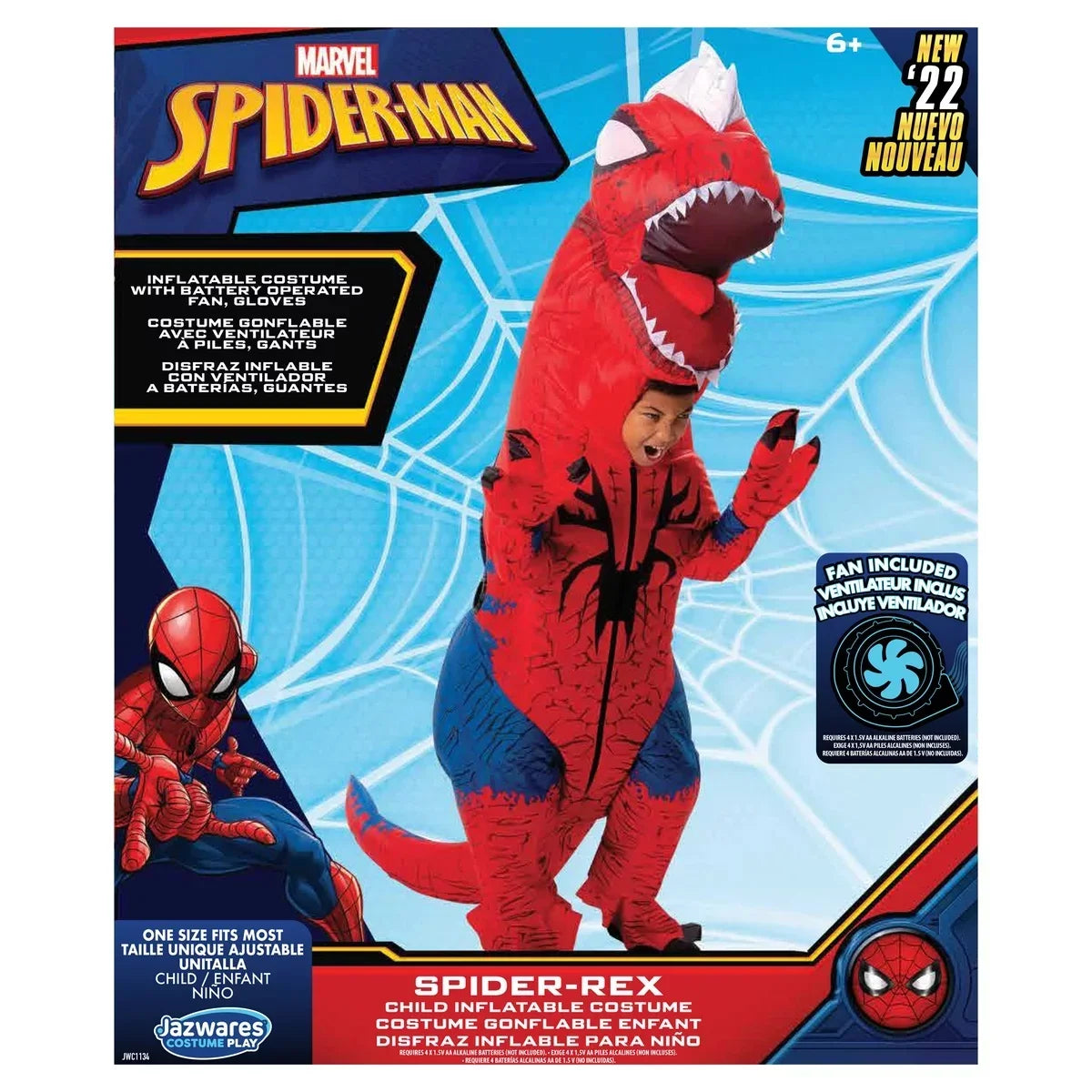 Inflatable Spider-Rex Marvel Costume Child | Large