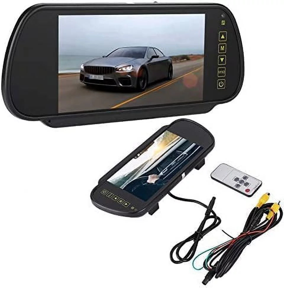 View Vehicle LCD 7 for Mirror Parking Car Bileeko Inch Rear Screen Monitor