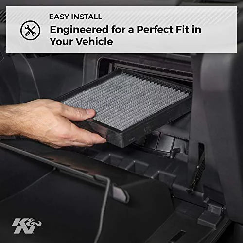 Washable Cargo Cabin Country Caravan, Town & Air Reusable: (Grand Vehicle 2008-2018 Van, and Models, VF2038 Filter: Dodge/Chrysler Designed For Select K&N Van)