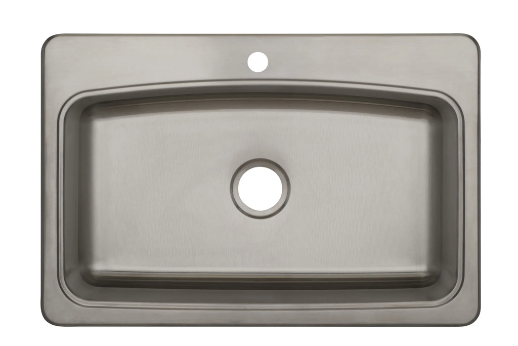 Single - Pfsr1b332261 In Drop Kitchen Bealeton Proflo 32-15/16" Sink Stainless Basin Steel