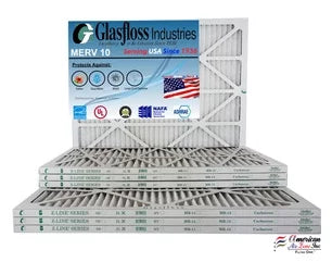 Filter x - -Qty:12 Glasfloss Air USA MERV Size: 10 11.5 Furnace in inch) - (Actual 12x30x1 29.5x7/8 Made -