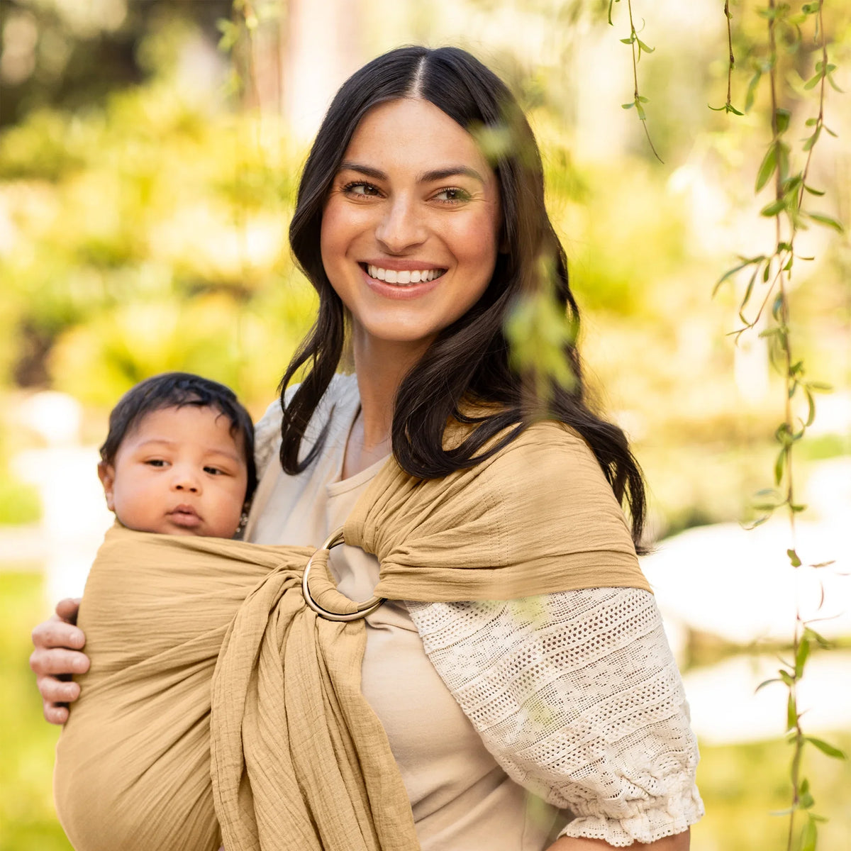 in Ring Baby Moby Saffron Wrap Carrier Sling