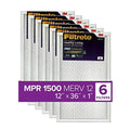 Filter, Air Filtrete Allergen, Furnace 12x36x1, Living 1500, Ultra Healthy 11.69 6-Pack (exact MPR AC 35.69 x 0.78) x dimensions