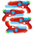 Water Blaster Red 4 Girls Pack Boys Plastic Guns, Prextex and Shooter Squirt