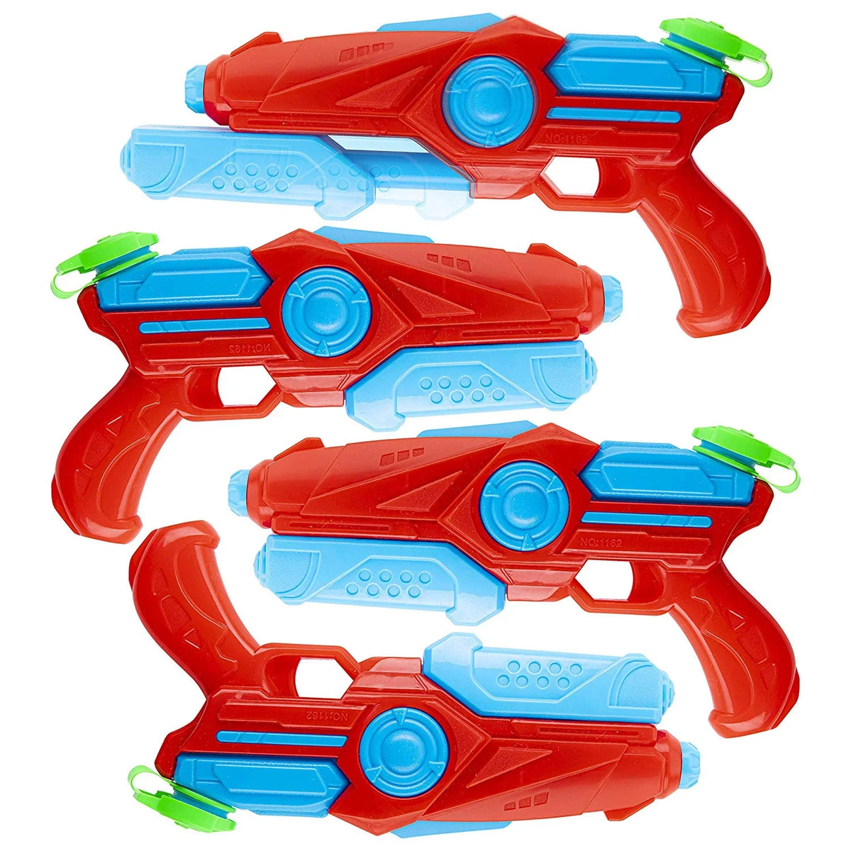 Water Blaster Red 4 Girls Pack Boys Plastic Guns, Prextex and Shooter Squirt