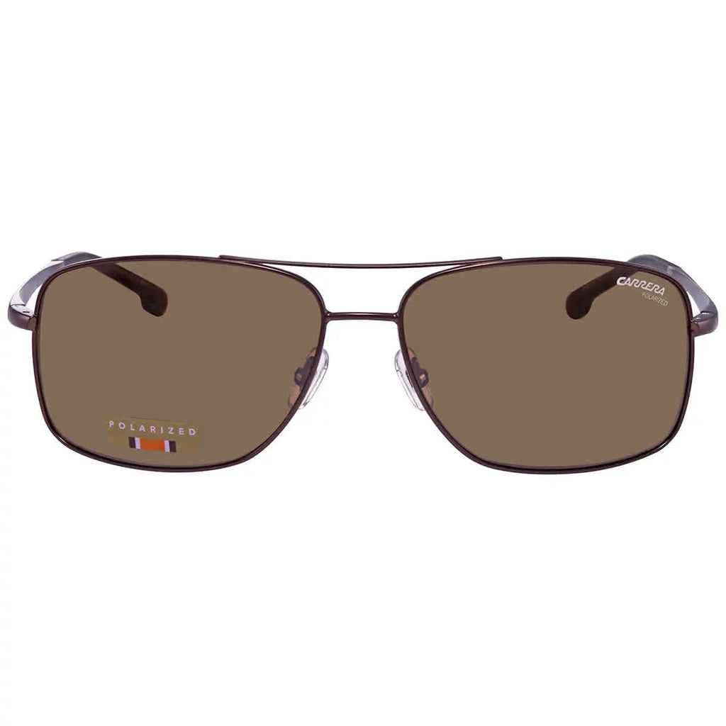Carrera Bronze Men's 8040/S 009Q/SP Rectangular CARRERA Sunglasses Polarized 60