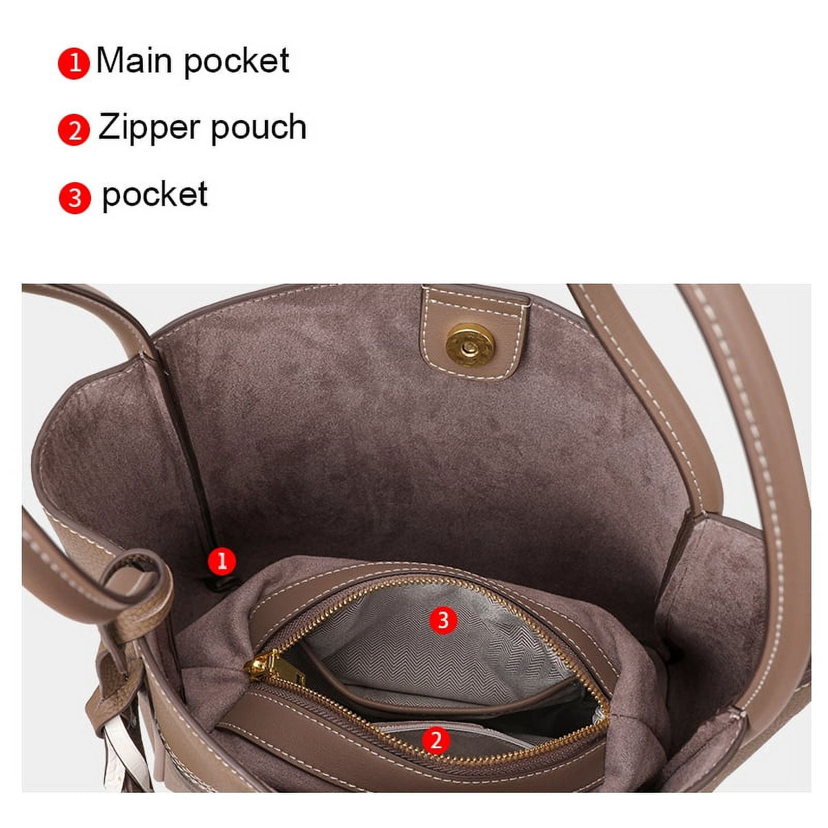 bag commuter 2024 Tote Fashion Aidrani women's leather Ladies bag new retro