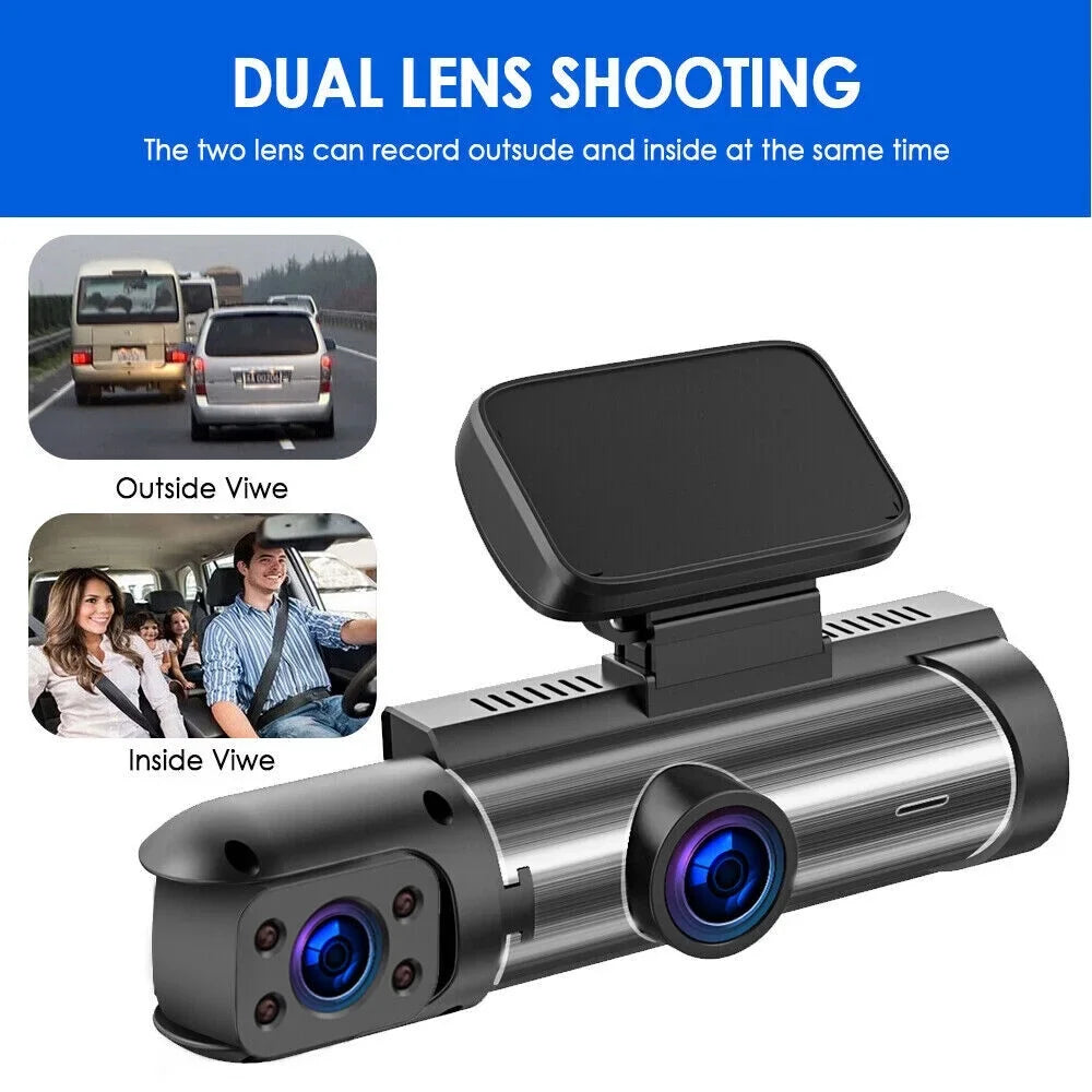Dash with - Your Front Safety and Recording G·PEH Dual Ensure Lens Cam Inside Road