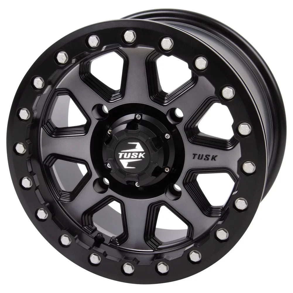 2020-2022 Can-Am Tusk Wheel DPS Uinta HD10 Pro + Gunmetal/Black 4/137 For 2.0 14x7 Beadlock 5.0 Defender