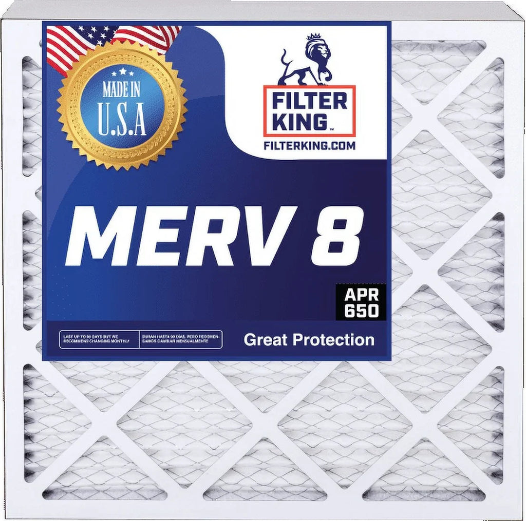 Filter HVAC Filters x | | 3.75" | MERV x Pleated 8 20x20x4 USA 19.5 5-PACK IN Furnace Filter A/C Size: Air Actual 19.5 MADE King |