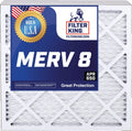 Filter HVAC Filters x | | 3.75" | MERV x Pleated 8 20x20x4 USA 19.5 5-PACK IN Furnace Filter A/C Size: Air Actual 19.5 MADE King |
