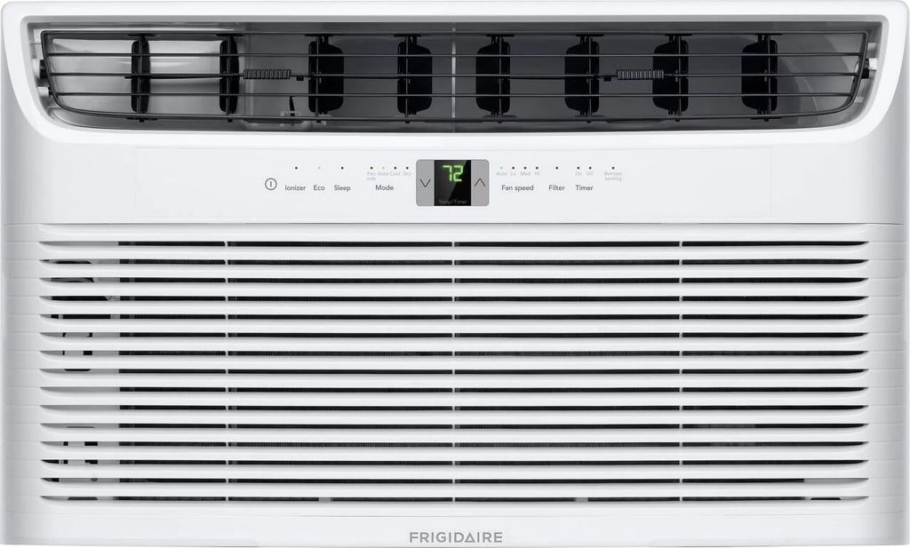 14000 Volts, sq. Remote, Wall Cooling ft. Conditioner FHTC142WA2 White 230/208 Frigidaire BTU, Air 700