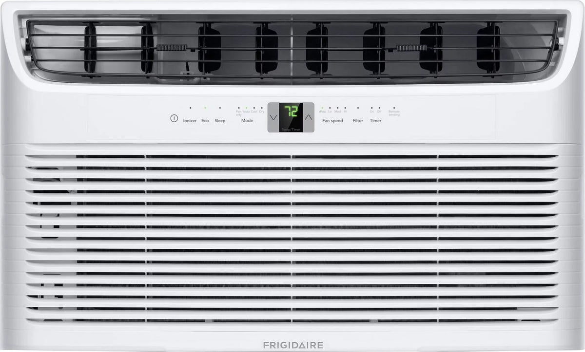 14000 Volts, sq. Remote, Wall Cooling ft. Conditioner FHTC142WA2 White 230/208 Frigidaire BTU, Air 700