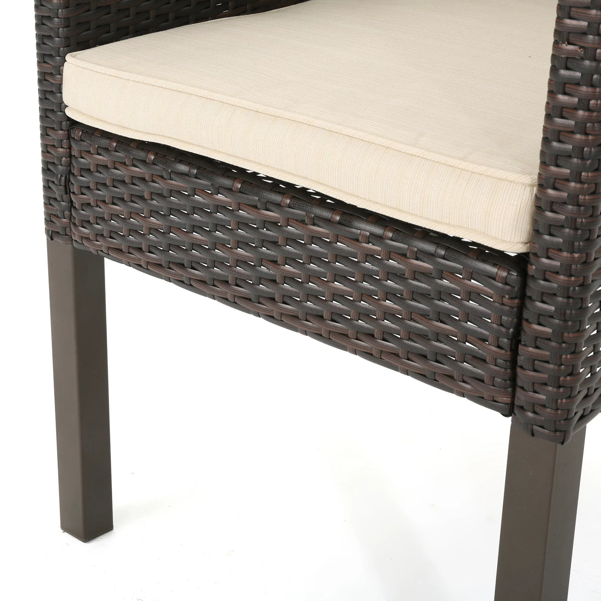 Beige Noble Outdoor House Multibrown, with Cushions, Wicker Piece Set Arcadia 9 Dining Rectangular