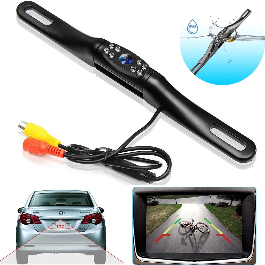 Night 5" View Monitor HD Camera System Car Vision Parking Backup Rear Wireless +