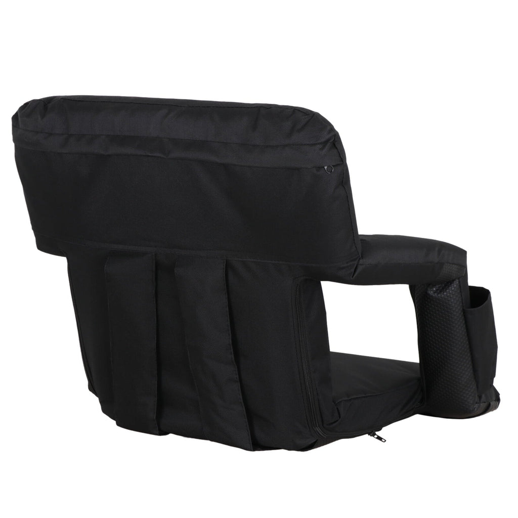 Seat Chair Black for Seat Reclining Folding Portable Stadium 6 Bleachers, HomGarden Waterproof,