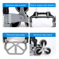 Wheels Truck Luggage, Moving Duty | Shopping, Distribution Workplace, Dolly | TOPATY Warehouse Trolley With Stairs For Travel, Moving, Folding Collapsible Heavy Portable For