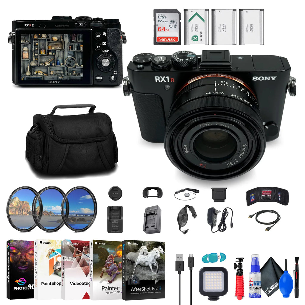 '+ Kit Sony DSC-RX1R II Card More Filter Digital + 64GB Cyber-shot Camera +