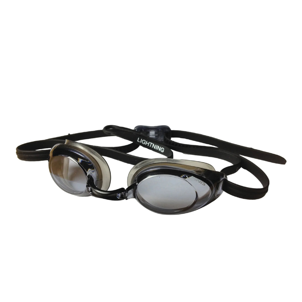 Goggles with Pieces Swimming Interchangeable Adjustable Men Watertight Silicone - - with Nose Women Swim for Lightning - 4 Swim Adult Goggles Straps Black/Smoke FINIS - Goggles Competitive and Goggles