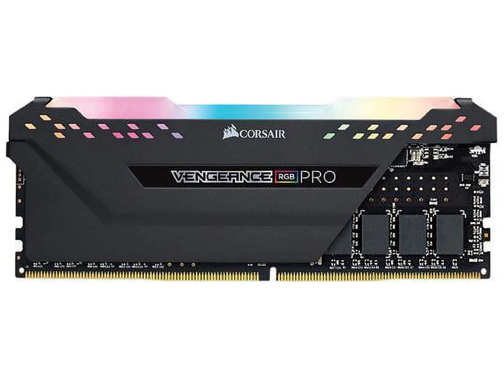 Vengeance PRO RGB 3200MHz C16 Memory 16GB DDR4 Desktop (2x8GB) Black Corsair LED -