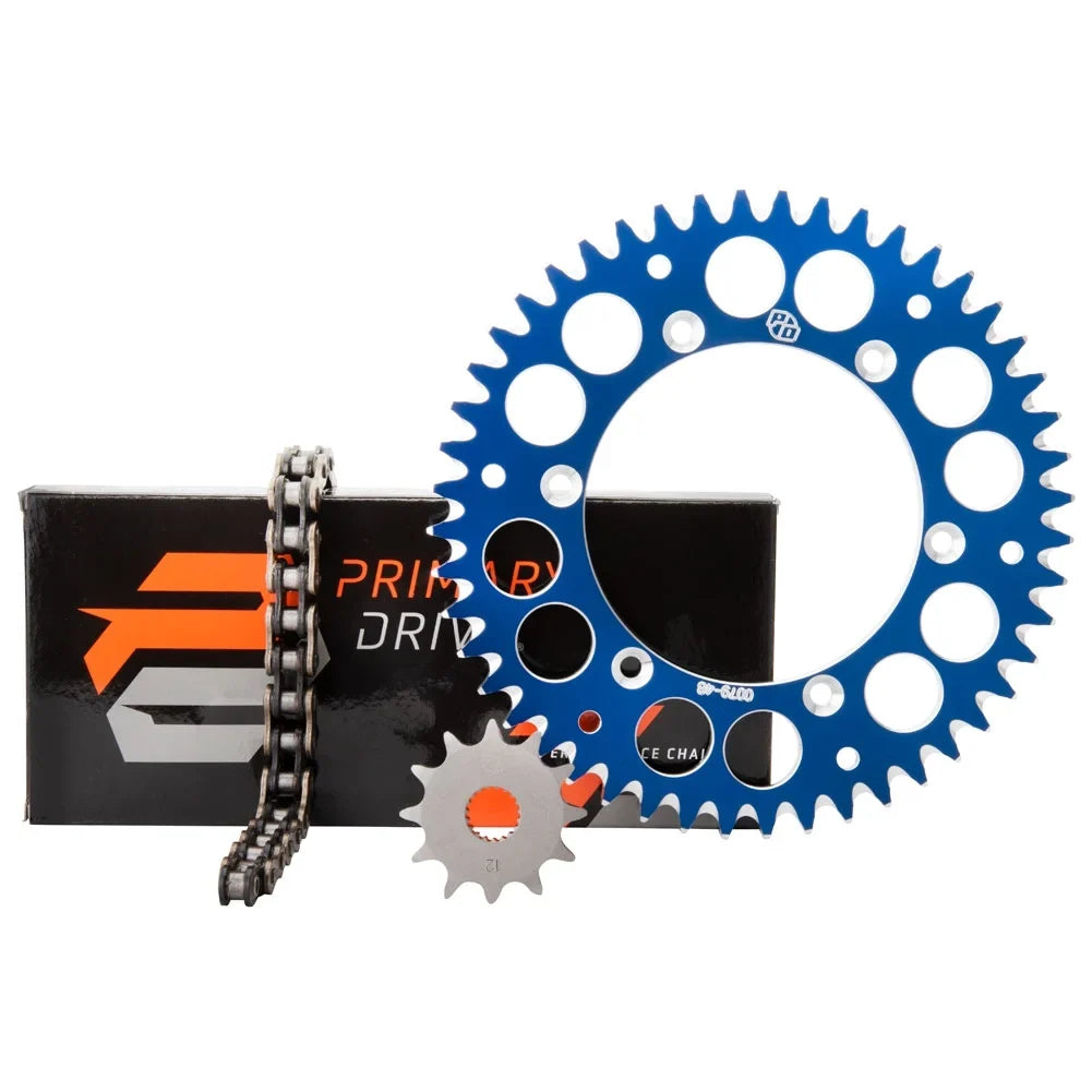 X-Ring For WR250F YAMAHA Blue Kit 2020-2022 Sprocket Primary Rear Drive Alloy Chain &