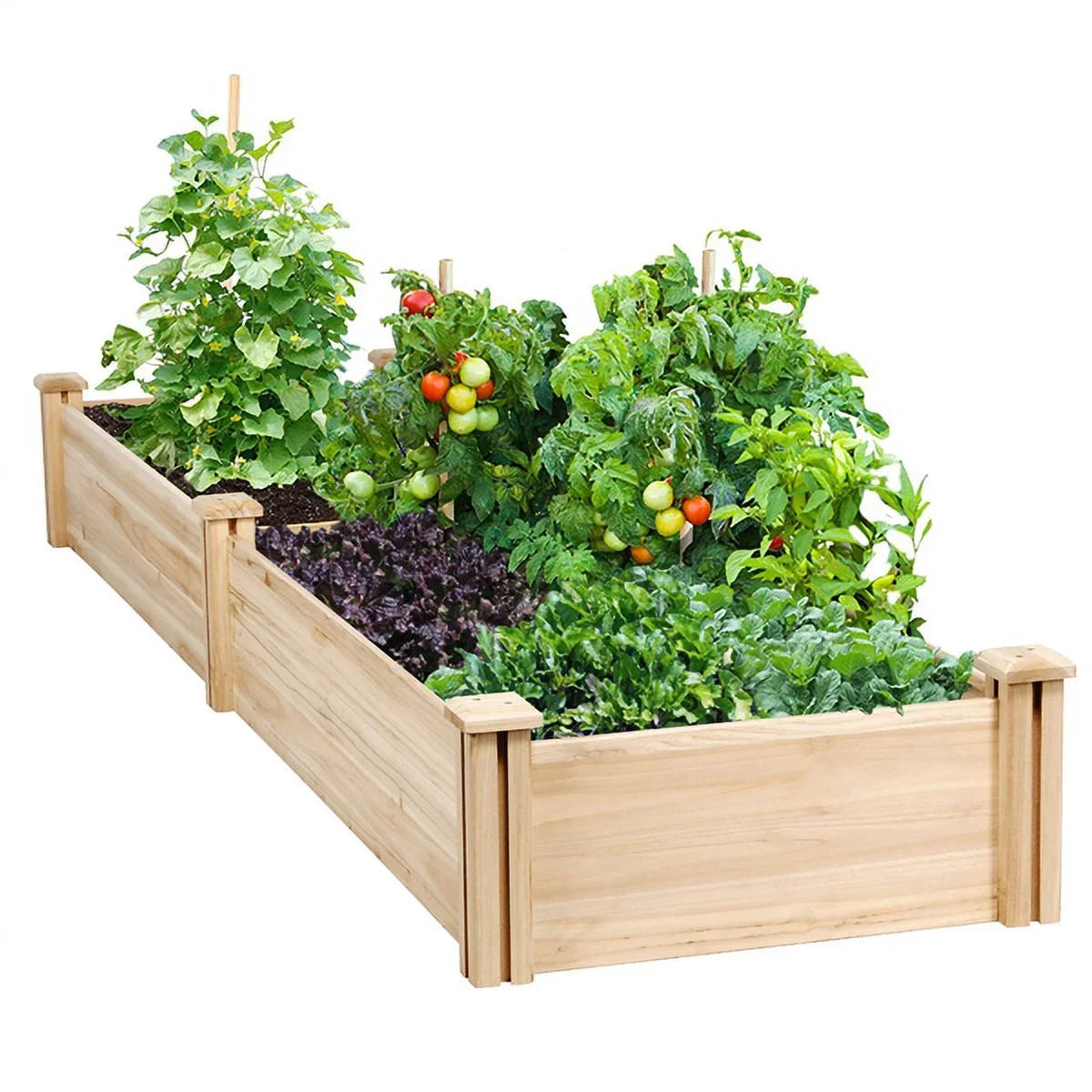 Design Raised Planter Alden Bed Yard for Greenhouse Box Patio Garden Wooden