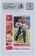 Pink Burrow Authenticated - Autographed Fanatics Panini 2020 #19 Cincinnati Card Authentic Joe Fanatics Beckett 10 Chronicles Witnessed Certified Bengals Rookie