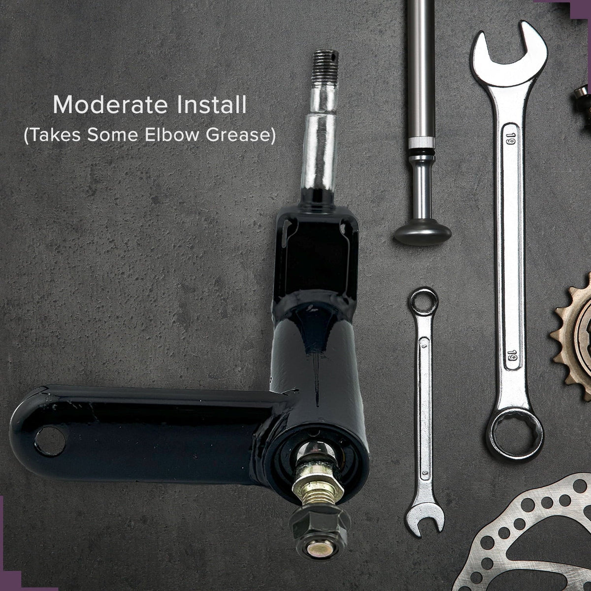 Steering the Coleman Spindle for AlveyTech (Left) Knuckles 6.5 Accessories, KT196 Go-Karts Hp, 196cc