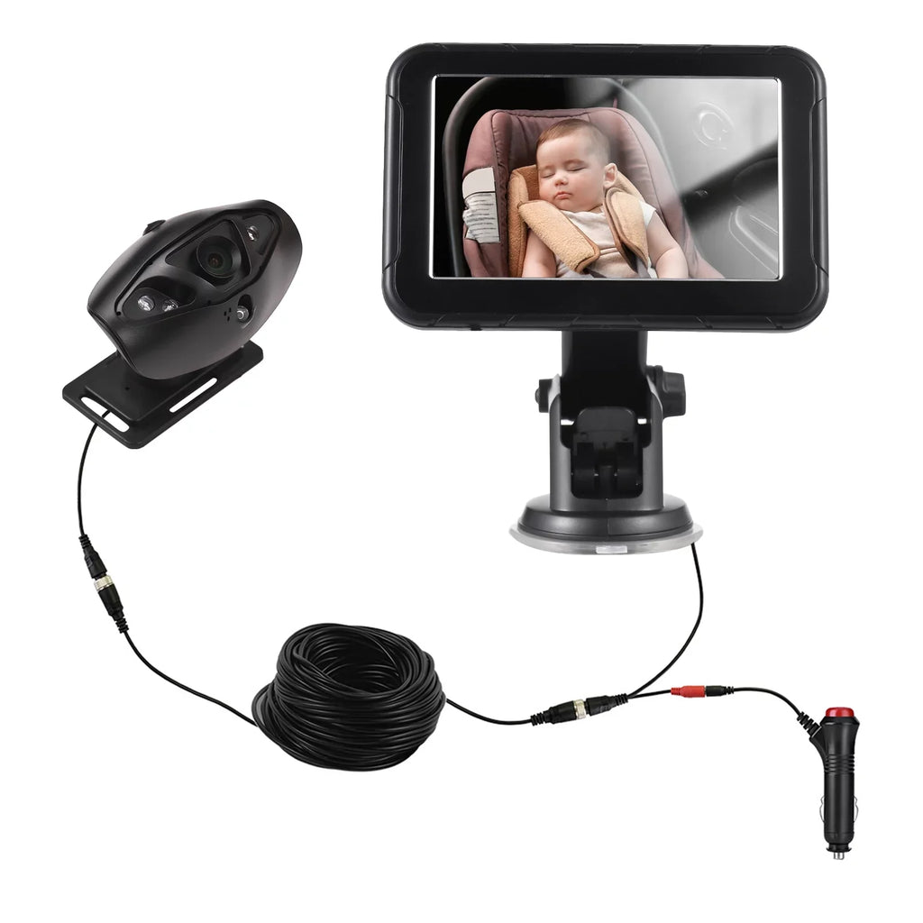 Rear Resolution Dcenta for Baby Night Inch Facing 5 150° Car Camera Wide Vision-Invigilator Display, Seat, High View, Mirror
