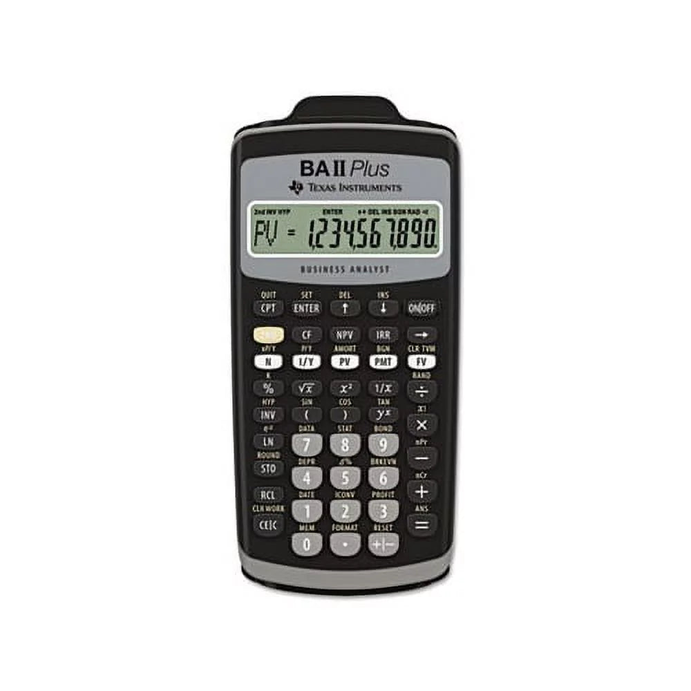 LCD Financial Calculator BAIIPlus 10-Digit