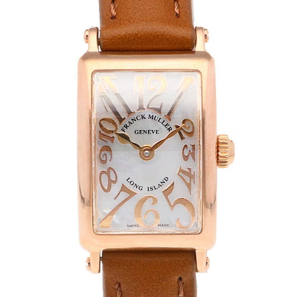 K18PG MOP2 Watch (Good) Muller Island Ladies Long 802 Pre-Owned MULLER FRANCK Franck