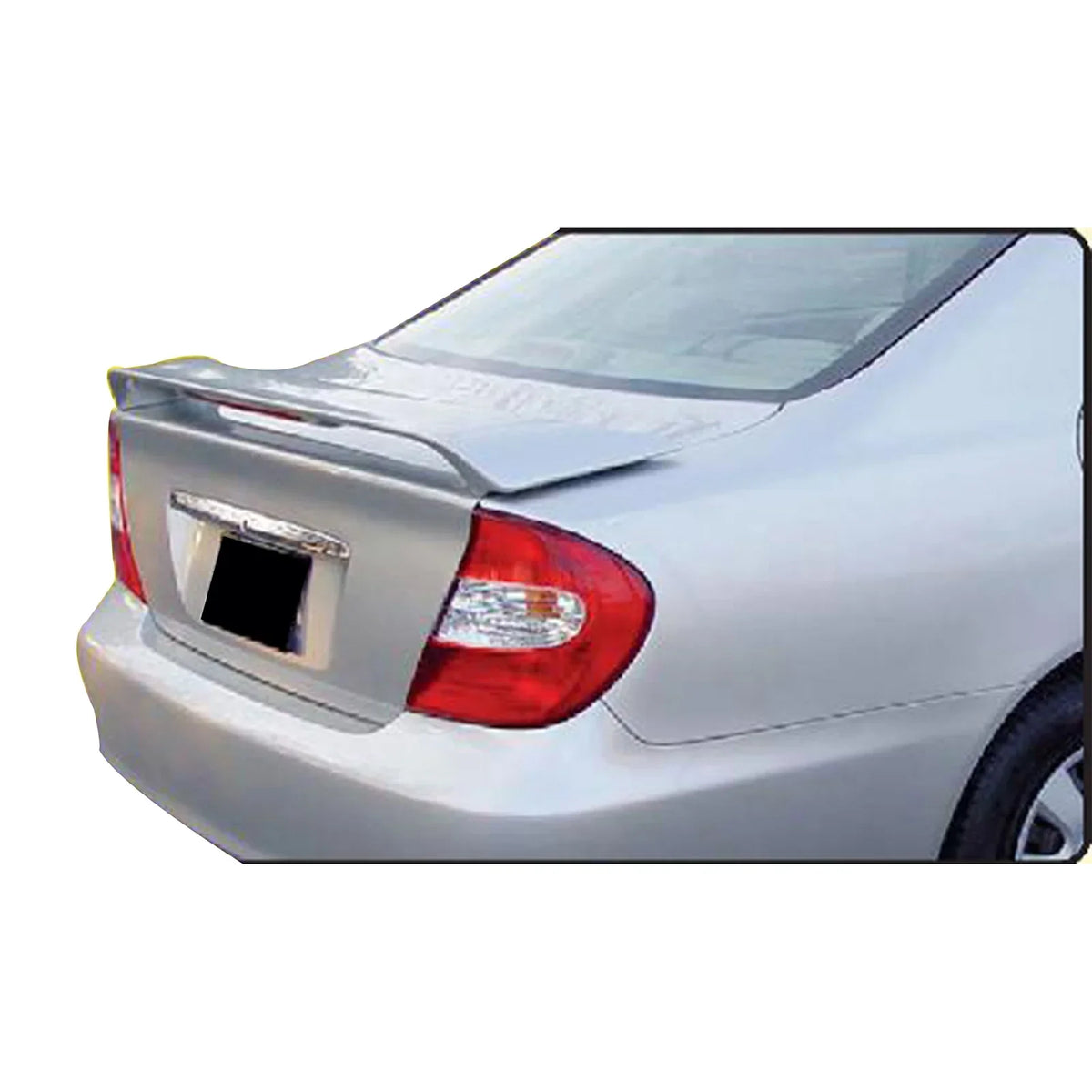 ABS Style Boot Trunk Lip Lid Motorsports Camry Toyota OE 2002-2006 Light Primer Factory Spoiler Deck Brake Gray Plastic Wing Rear Unpainted Ikon W/LED