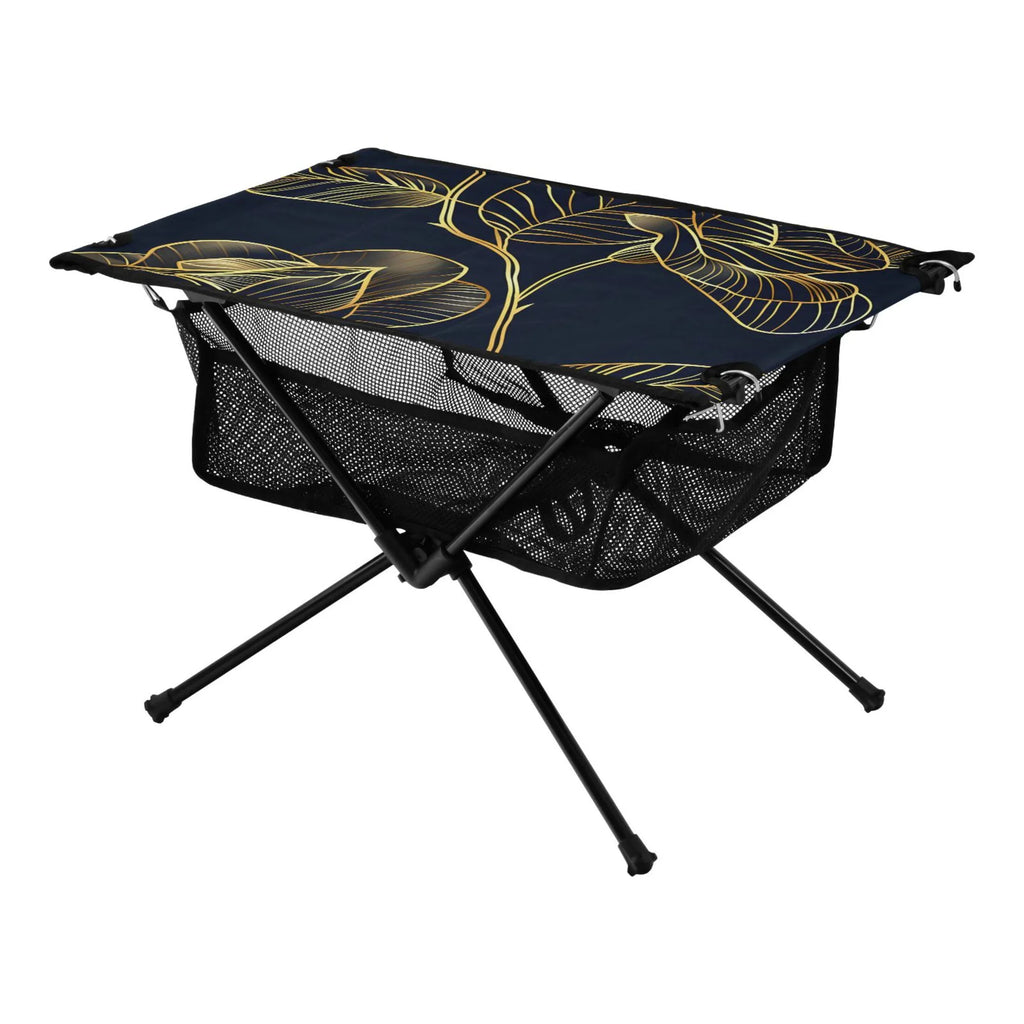 BBQ Fishing Portable Luxury for Golden with Outdoor Picnic Beach Table Rose Table Compact Bag Folding Camping Travel Table Flower Storage