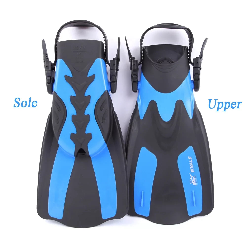 Heel for Water Adjustable Fins Swim Perfect and Snorkeling WHALE