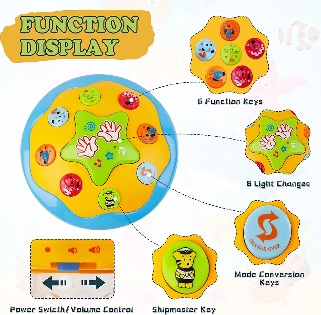 6-12 Light Educational in Learning Projector Toys For Months,4 Up Infant 1 Musical Toys,Ocean Toys Toddlers LAYADO Baby Rotating for